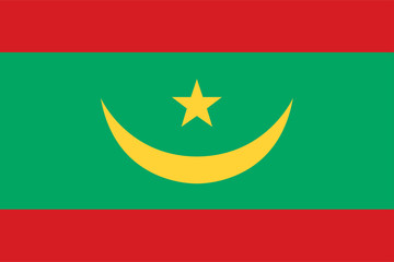 vector of mauritania flag