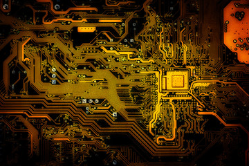 Electronic circuit boards, computer motherboard,texture and wallpaper