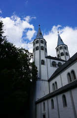 Fototapeta na wymiar Haupteingang Kirche Kloster Neuwerk in Goslar