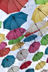 Obraz premium Umbrellas in the sky