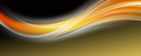 Abstract elegant wave panorama design with space for your text