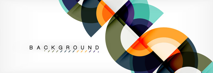 Vector circular abstract background