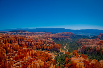 Superb view of Inspiration Point of Bryce Canyon National Park at Utah