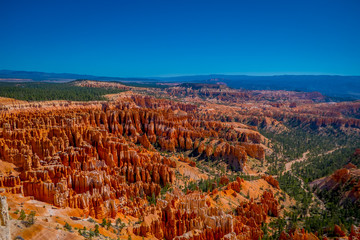 Bryce Canyon at sunrise as viewed from Inspiration Point at Bryce Canyon National Park, Utah