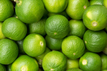 Lime Citrus Fruits background. Fresh juicy limes. Healthy food