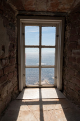 Looking out from old lighthouse 