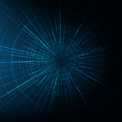 Abstract Soft High Technology Speed Line on Dark Blue Background,future and science Concept design,Vector Illustration.