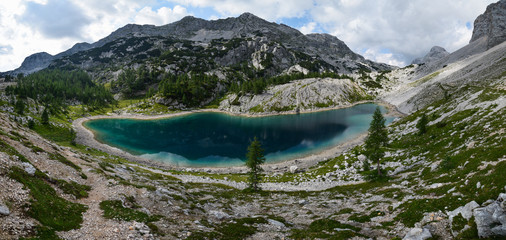 The Triglav Lakes Valley (Dolina Triglavskih jezer  Dolina sedmerih jezer) is a valley in the Julian Alps in Slovenia that is hosting multiple lakes.  © Stepo