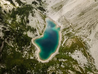 Keuken spatwand met foto The Triglav Lakes Valley (Dolina Triglavskih jezer  Dolina sedmerih jezer) is a valley in the Julian Alps in Slovenia that is hosting multiple lakes.  © Stepo