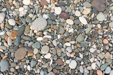 Sea pebble. Stone pebbles texture background for interior exterior decoration and concept design.