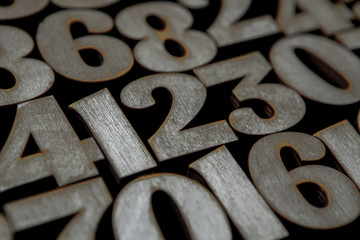 Background of numbers. from zero to nine. Background with numbers. Numbers texture