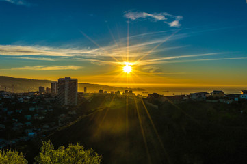 atardecer valparaíso