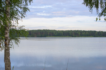 Russian river in summer