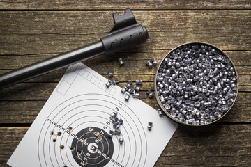 Lead airgun pellets.