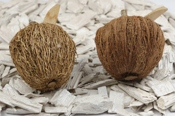 Äpfel, braun, unecht, nah