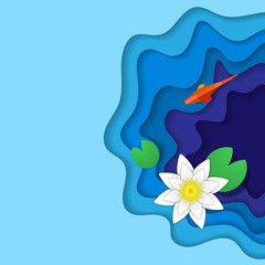Paper fish and lily