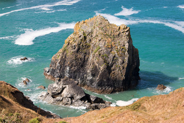 Obraz premium Landscape Mullion Cove The harbour at Mullion Cove West Cornwall South England UK