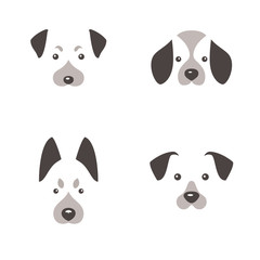 Dog logo. Dog icon set. Vector illustration.