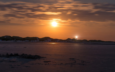 Dünenlandschaft bei Nacht