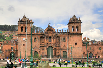 Cathedral of Cusco in Plaza de Armas, Peru