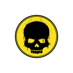 Yellow skull logo