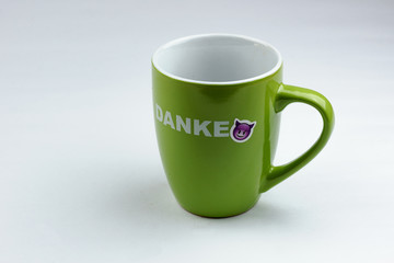 Danke-Tasse mit Teufelchen-Emoji