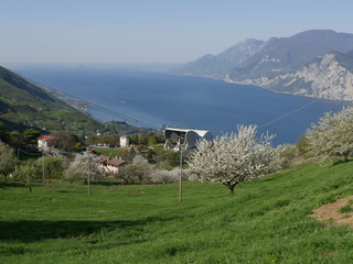 San Michele - panorama dalla prima stazione della Funivia per Monte Baldo