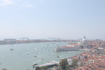Fototapeta premium Venice, city, Italy, panorama, view, architecture, Europe, building, travel, city, cityscape, skyline, tower, sky, Cathedral, tourism, historical