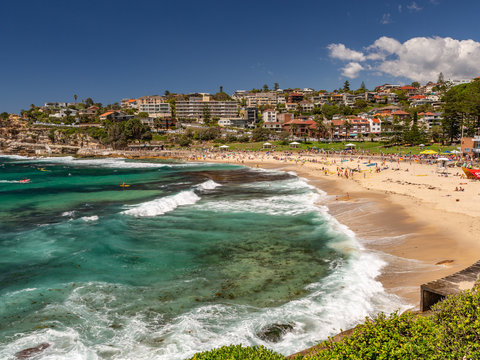 Beautiful Coogee Beach, Australia, on a Summer Day