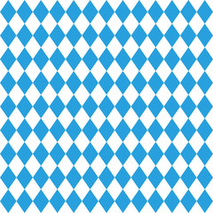 Octoberfest pattern. October munich fest background. Rhomb octoberfest blue ornament. Seamless traditional German pattern.