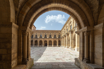 San Isidoro cloisteirs in Leon city, Spain
