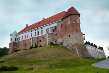 Fototapeta na wymiar Poland. Royal castle in the city of Sandomierz. It was founded in the 12th century.