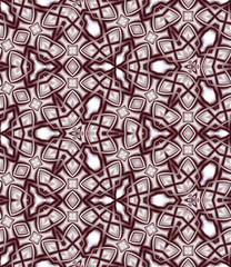 Abstract fractal seamless geometric pattern, computer-generated illustration.