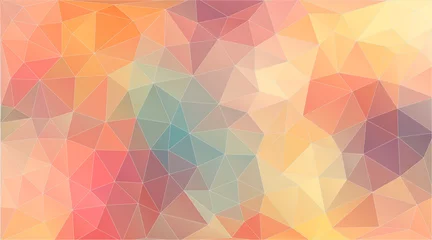 Poster Im Rahmen Color mosaic covers design. Minimal geometric pattern gradients. © igor_shmel