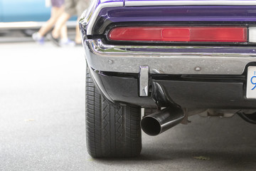 The Rear End of a Beautiful Old Muscle Car