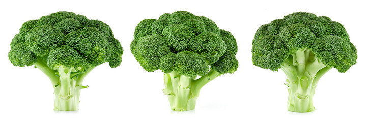 raw broccoli isolated