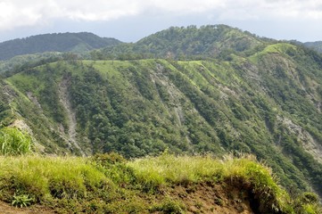 Naklejka premium 蛭ヶ岳より丹沢山と不動ノ峰