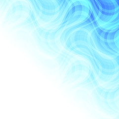 Abstract Curved Pattern with Waves. Structural Blue Smoke.