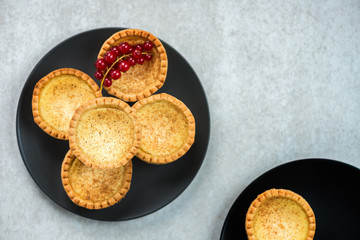 Egg Custard Tart, traditional English, Portuguese, Chinese desse