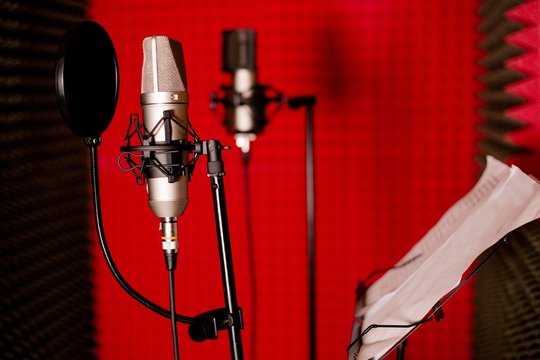Microphone in the recording Studio