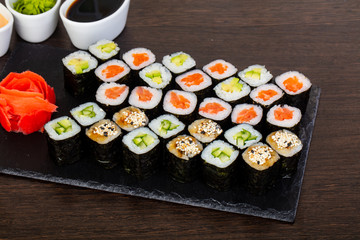 Delicious sushi set