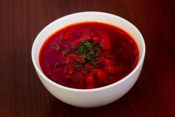 Russian traditional borsch