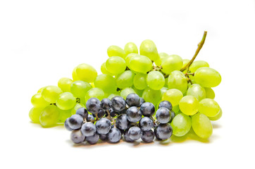 a bunch of grapes green and blue colors 