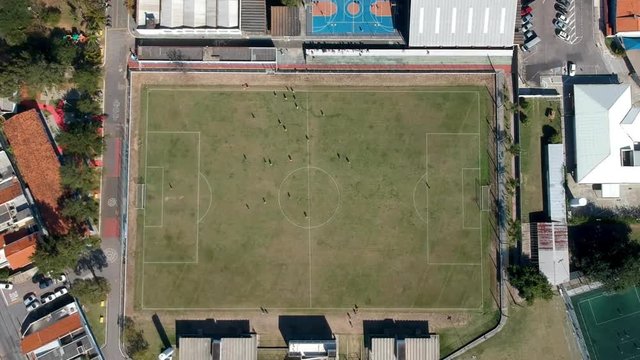 People playing soccer