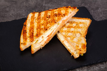 Sandwich with salmon