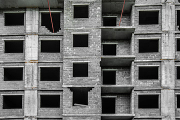 construction site on which to build high-rise buildings