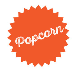 popcorn stamp on white