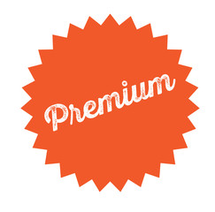 premium stamp on white