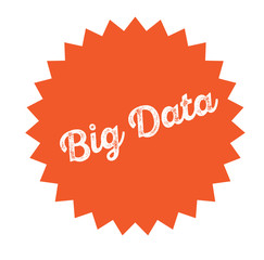 big data stamp on white