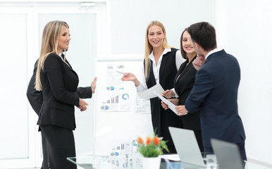 Business people at presentation in office